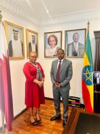 Malawi’s Charge D’Affaires with Ethiopian  Ambassador
